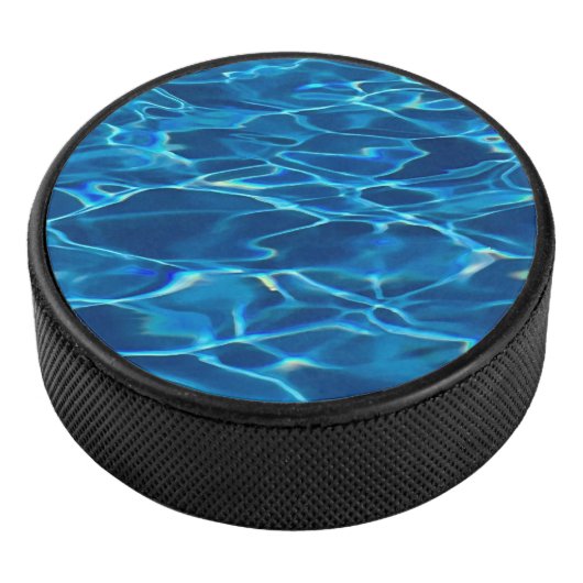 Dark Blue Pool Water Eishockey Puck (3/4)
