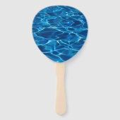 Dark Blue Pool Water Fächer (Rückseite)