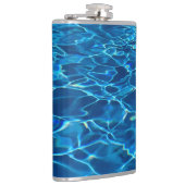 Dark Blue Pool Water Flachmann (Rechts)