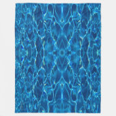 Dark Blue Pool Water Fleecedecke (Vorderseite)
