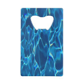 Dark Blue Pool Water Geldbeutel Flaschenöffner (Rückseite)
