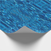 Dark Blue Pool Water Geschenkpapier (Ecke)