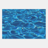 Dark Blue Pool Water Geschenkpapier Set (Vorderseite)