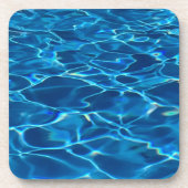 Dark Blue Pool Water Getränkeuntersetzer (Vorderseite)