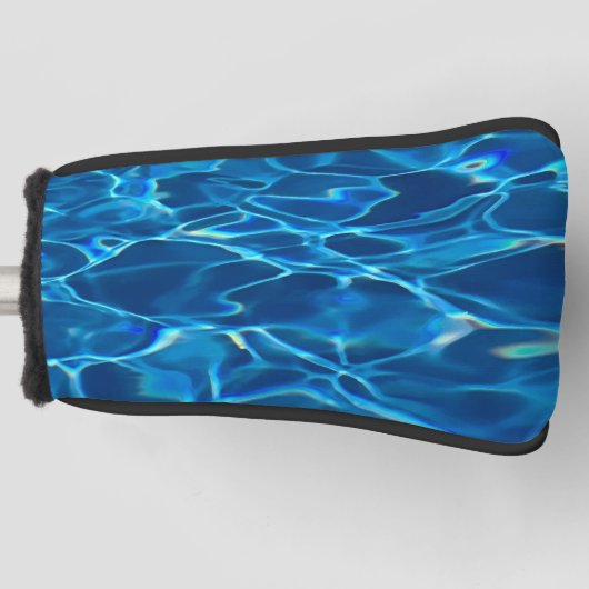 Dark Blue Pool Water Golf Headcover (Vorderseite)