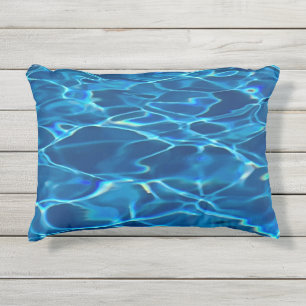 Dark Blue Pool Water Kissen Für Draußen
