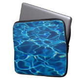 Dark Blue Pool Water Laptopschutzhülle (Vorderseite Links)