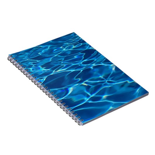 Dark Blue Pool Water Notizblock (Rechte Seite)