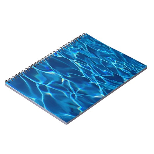 Dark Blue Pool Water Notizblock (Linke Seite)