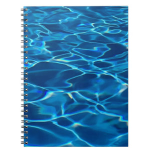 Dark Blue Pool Water Notizblock