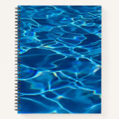 Dark Blue Pool Water Notizblock (Vorderseite)