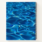 Dark Blue Pool Water Notizblock (Rückseite)