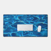 Dark Blue Pool Water Schreibtischunterlage (Tastatur & Maus)