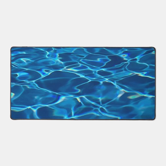 Dark Blue Pool Water Schreibtischunterlage (Vorderseite)