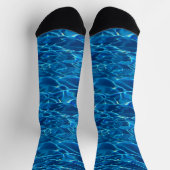 Dark Blue Pool Water Socken (Oben)