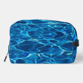 Dark Blue Pool Water Waschbeutel (Rückseite)