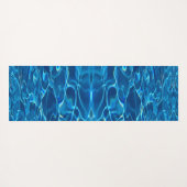 Dark Blue Pool Water Yogamatte (Rückseite (Horizontal))