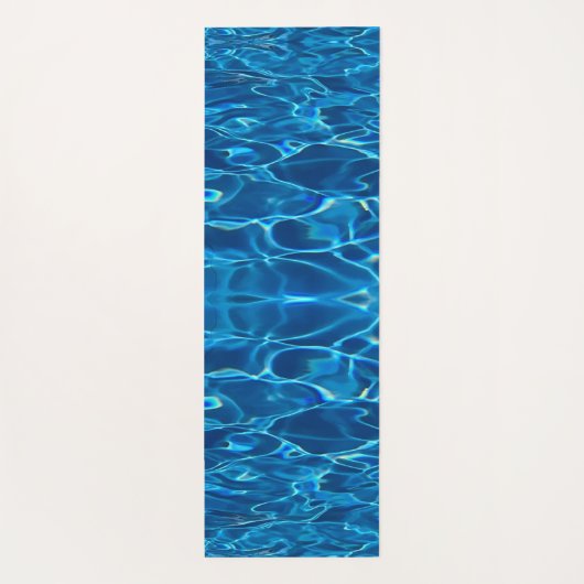 Dark Blue Pool Water Yogamatte (Rückseite)