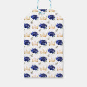 Dark Blue Princess Quinceañera Happy Birthday Geschenkanhänger (Rückseite)