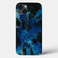 Dark blue psychedelic liquid