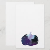 Dark Blue Pumpkin Briefpapier (Vorne/Hinten)