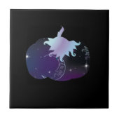 Dark Blue Pumpkin Fliese (Vorderseite)