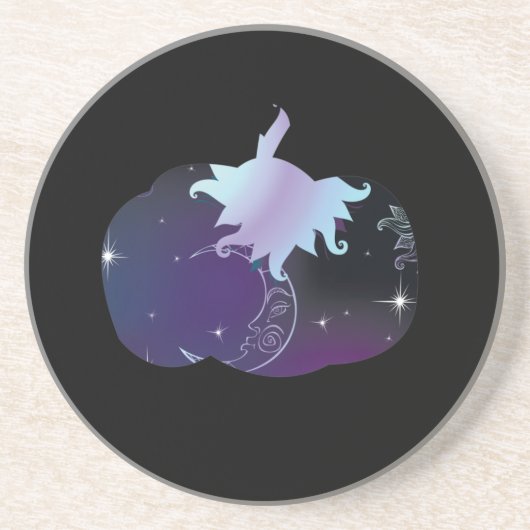 Dark Blue Pumpkin Getränkeuntersetzer (Vorne)