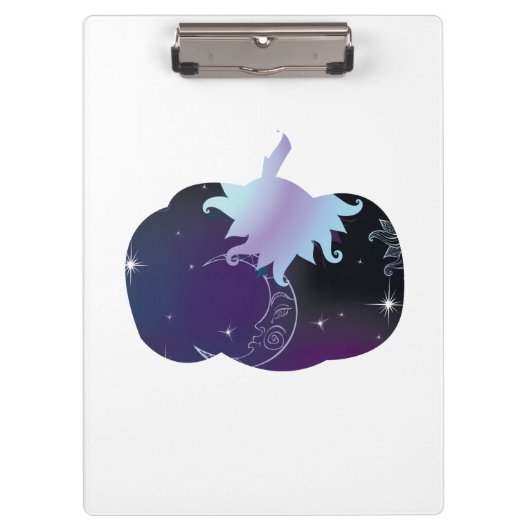 Dark Blue Pumpkin Klemmbrett (Vorderseite)