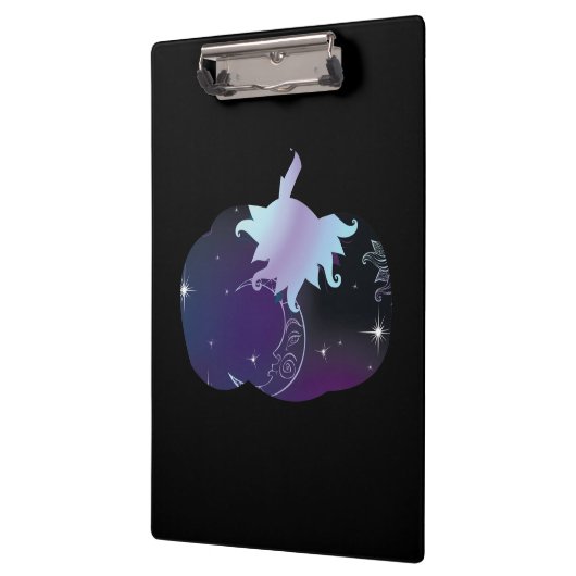 Dark Blue Pumpkin Klemmbrett (Links)