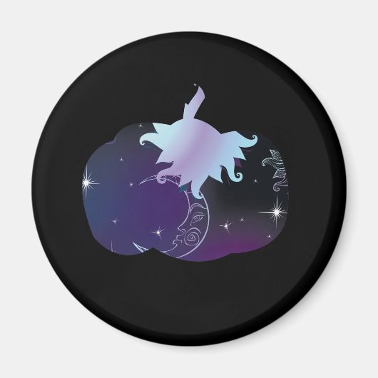 Dark Blue Pumpkin Magnet (Vorne)