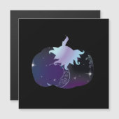 Dark Blue Pumpkin Magnetkarte (Vorne/Hinten)