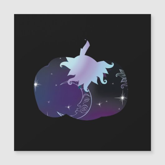 Dark Blue Pumpkin Magnetkarte (Vorderseite)