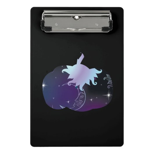 Dark Blue Pumpkin Mini Klemmbrett (Vorderseite)