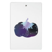 Dark Blue Pumpkin Mini Klemmbrett (Rückseite)