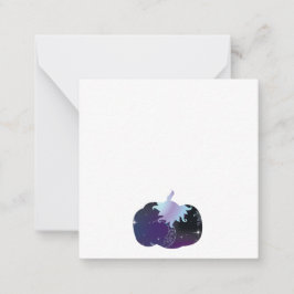 Dark Blue Pumpkin Mitteilungskarte