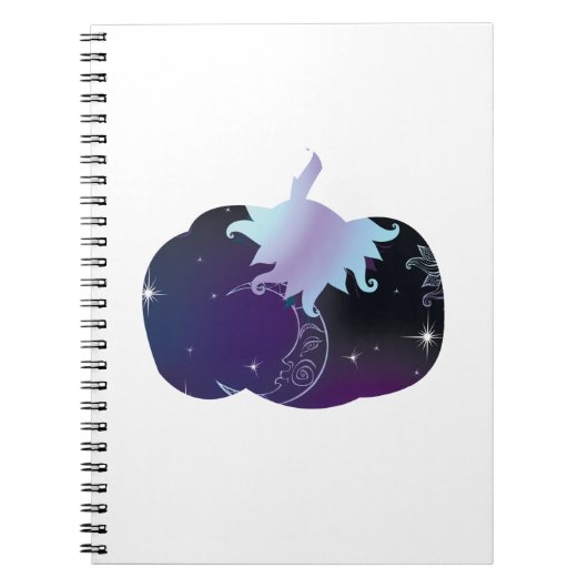 Dark Blue Pumpkin Notizblock (Vorderseite)