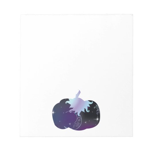 Dark Blue Pumpkin Notizblock (Vorderseite)