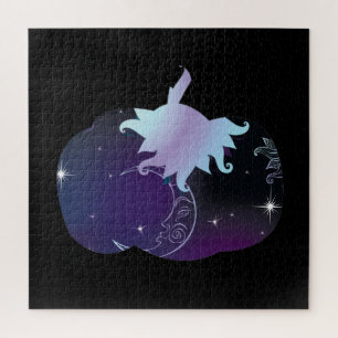 Dark Blue Pumpkin Puzzle