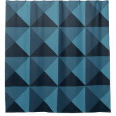 Dark Blue Pyramids Duschvorhang (Vorderseite)