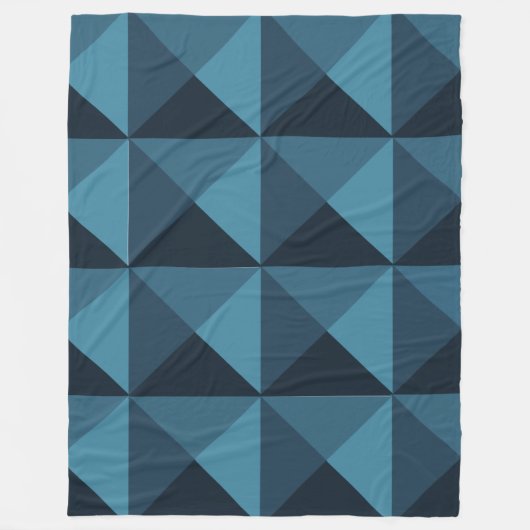 Dark Blue Pyramids Fleecedecke (Vorderseite)