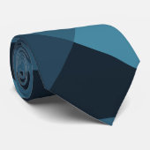 Dark Blue Pyramids Krawatte (Gerollt)