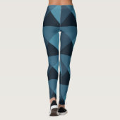 Dark Blue Pyramids Leggings (Rückseite)