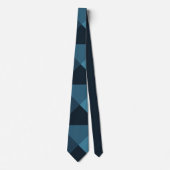 Dark Blue Pyramids Neck Tie Krawatte (Vorderseite)