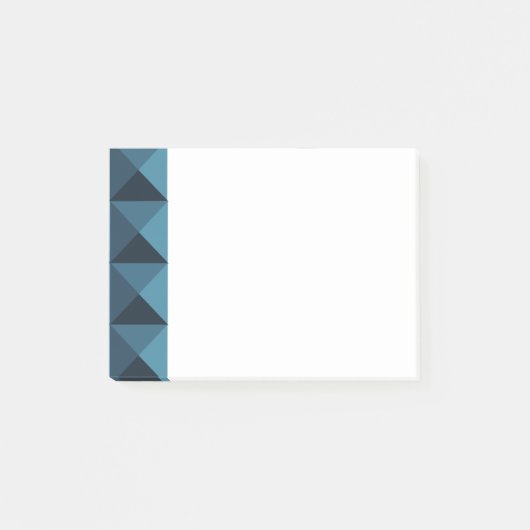 Dark Blue Pyramids Post-it Klebezettel (Vorderseite)