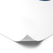 Dark Blue Rat Tracks Poster (Ecke)