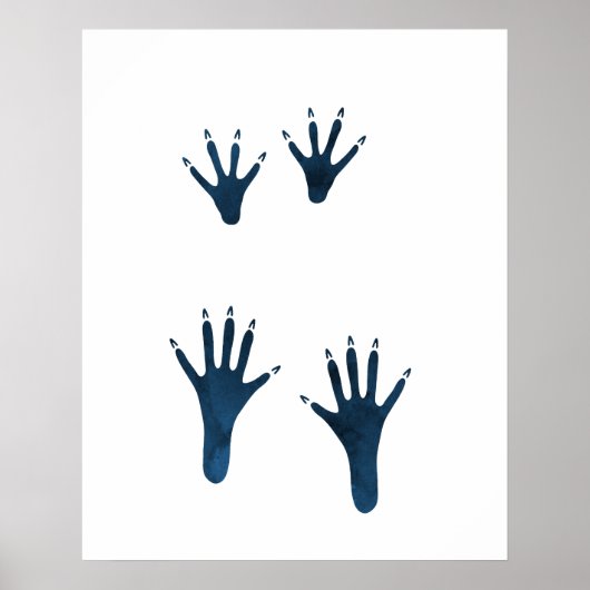 Dark Blue Rat Tracks Poster (Vorne)