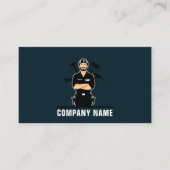 Dark Blue Repair & Maintenance Handyman Visitenkarte (Vorderseite)