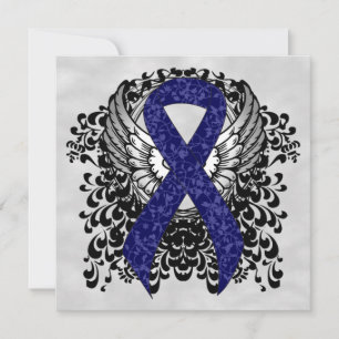 Dark Blue Ribbon mit Flügeln