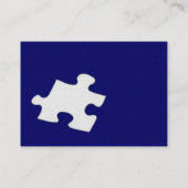 Dark Blue Sandstone Puzzle Visitenkarte (Rückseite)