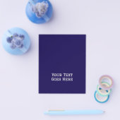 Dark Blue Schlicht Elegant Minimalistische Kalligr Flyer (Einzeln)